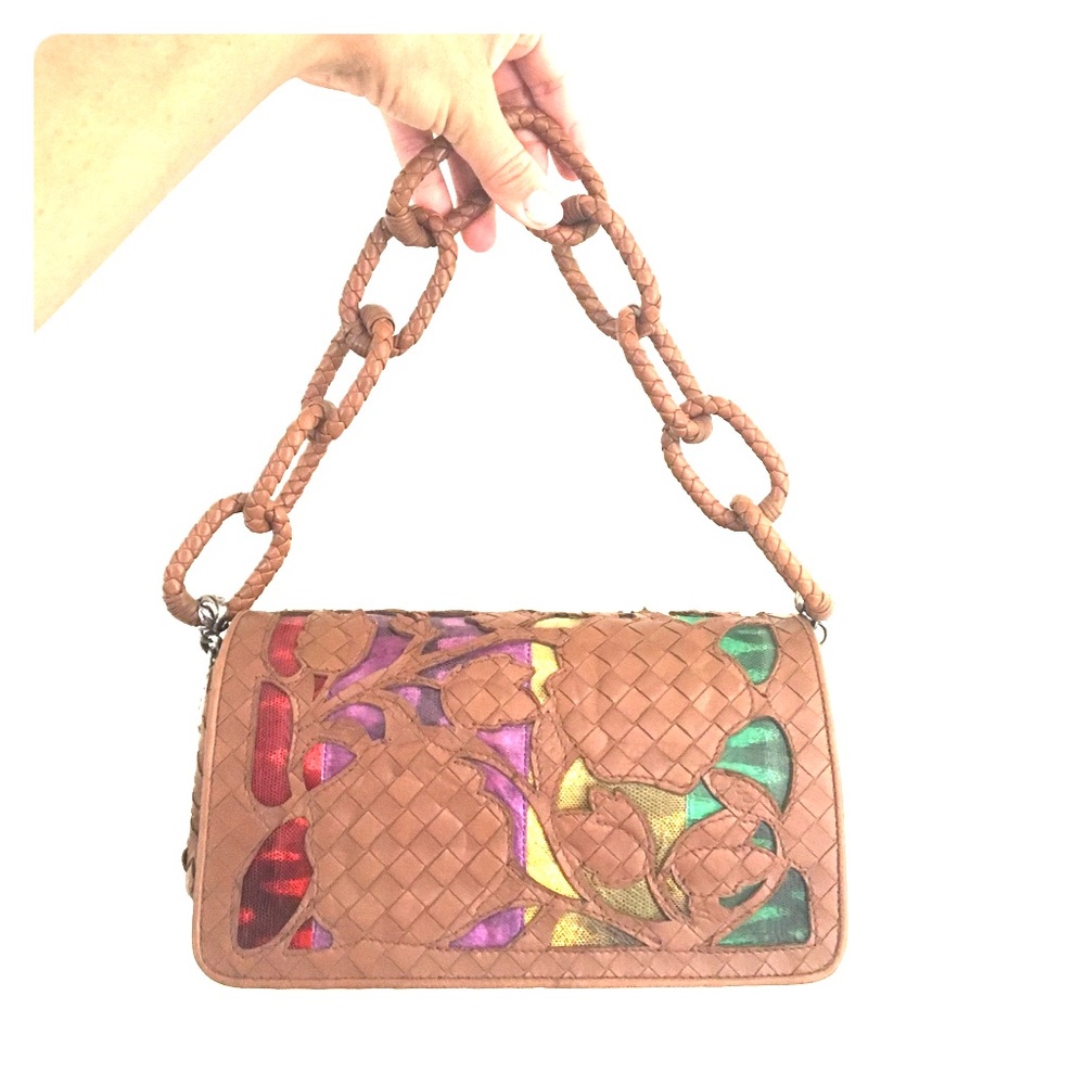 Bottega Veneta Limited Edition Floral Leather Bag
